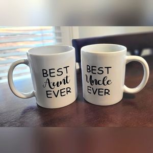 BEST UNCLE AND AUNT MUG SET